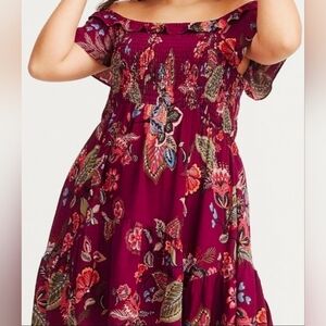 NWOT Maurices Floral Off The Shoulder Dress